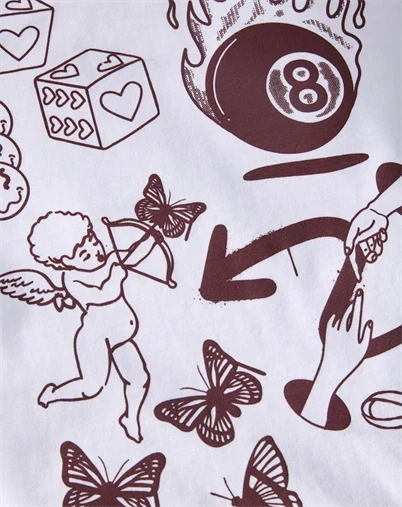 JJXX - JXValentine Loose T-Shirt - Bright White/Amour Angel